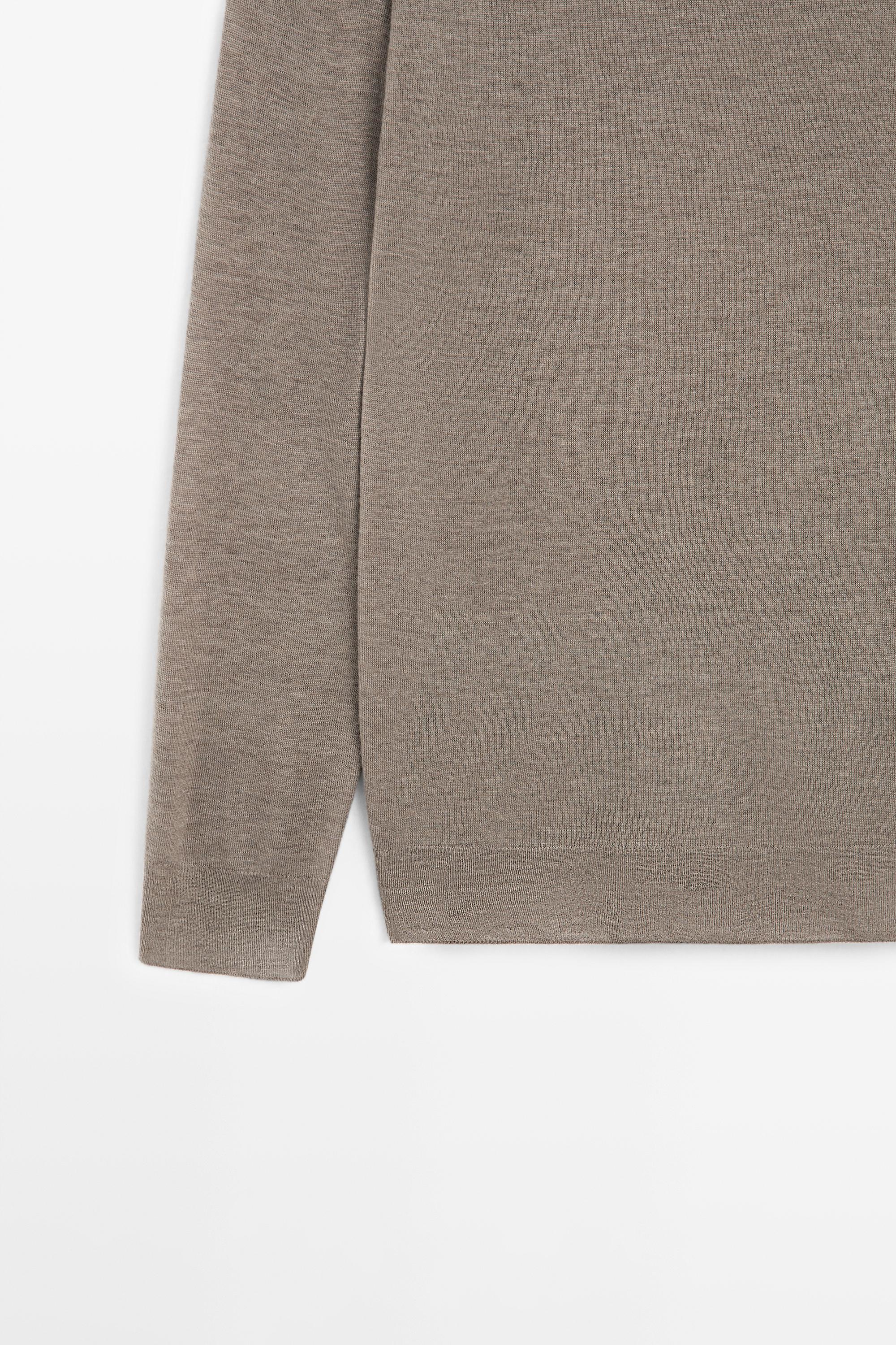 Oversize wool blend knit sweater